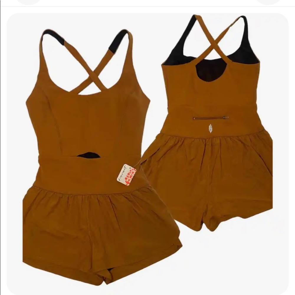 Free People Brown Jumpsuit